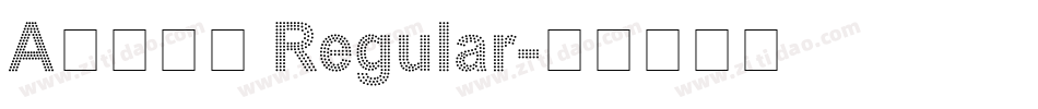 A书法英文 Regular字体转换